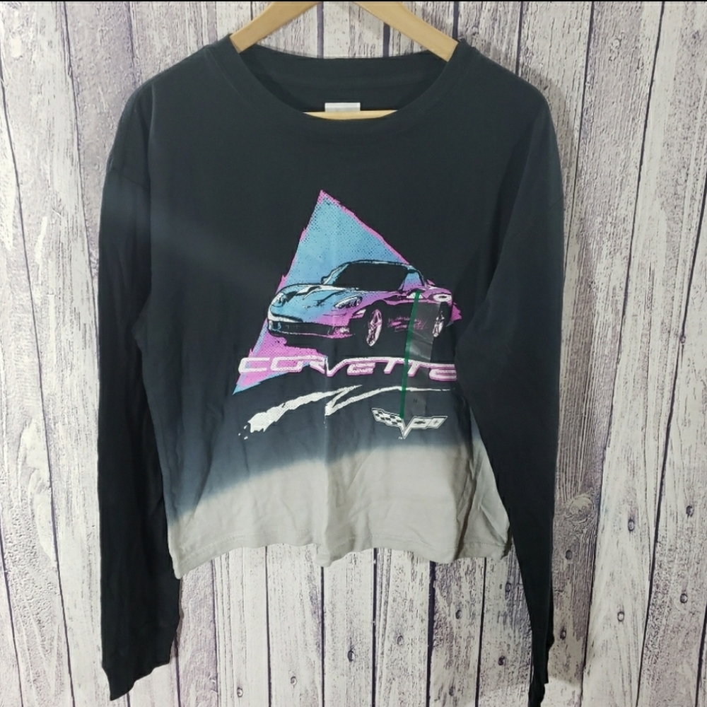 GM Corvette Vintage Graphic Crop Top